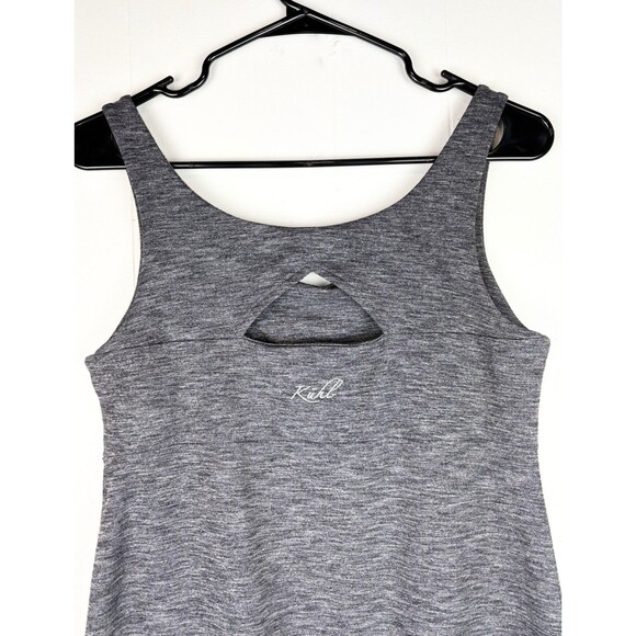 Womens Kuhl Mova Aktiv Athletic Tank Dress w Shelf Bra Heather Black/Gray MEDIUM - Picture 4 of 10
